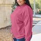 Basic Bae Full Size Ribbed Exposed Seam Mock Neck Knit Top