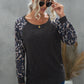 Leopard Raglan Sleeve Tee