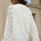 Openwork Raglan Sleeve Cardigan