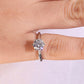 18K White Gold 1 Carat Lab-Grown Diamond 6-Prong Solitaire Ring
