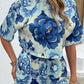 Printed Half Sleeve Top and Shorts Lounge Set