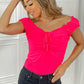 White Birch Full Size Strawberry Daiquiri Tie Top
