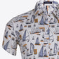 Printed Button-Up Vacation Shirt