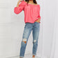 Culture Code Made For Me Full Size Long Puff Sleeve Top
