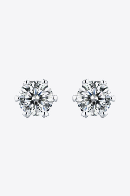 Good Days Ahead Moissanite Stud Earrings