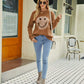Smiley Face Graphic Dropped Shoulder Sweater