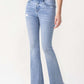 Lovervet Full Size Evie High Rise Fray Flare Jeans