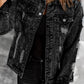 Acid Wash Distressed Denim Jacket