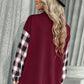 Plaid Dropped Shoulder Shirt with Breast Pocket