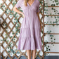 HEYSON Lilac Breeze Gauze Button Front Midi Dress