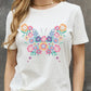 Simply Love Full Size Flower Butterfly Graphic Cotton Tee