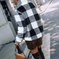 Plaid Quarter Zip Plush Sweatshirt