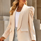 Puff Sleeve Shawl Collar Blazer