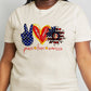 Simply Love Full Size PEACE LOVE AMERICA Graphic Cotton Tee