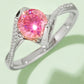 1 Carat Moissanite 925 Sterling Silver Twisted Ring