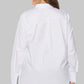 Full Size Button Front Band Collar Long Sleeve Shirt