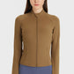 Zip Up Thumbhole Sleeve Sports Jacket with Pockets