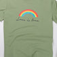 LOVE IS LOVE Rainbow Graphic Tee Shirt