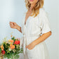 White Birch Just Can't Wait Full Size Striped Romper