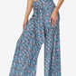 Floral Tie-Waist Tiered Culottes