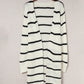 Striped Open Front Rib-Knit Duster Cardigan