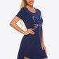 Animal Graphic Round Neck T-Shirt Dress