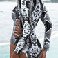 Animal Print Zipper Cut-Out Wetsuit