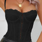 Lace Crisscross Back Bustier
