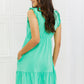 Culture Code Minty Fresh Full Size Ruffle Mini Dress