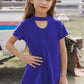 Girls Cutout Short Sleeve T-Shirt