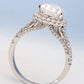 3-Piece 14K White Gold Pear Shape 2.5 Carat Moissanite Ring Set