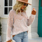 Chevron Two-Tone Fuzzy Sweater