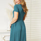 Ninexis Full Size Short Sleeve Dress with Pockets