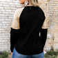 THANKFUL Graphic Sequin Long Sleeve Top