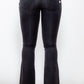 Zip Detail Flare Long Jeans