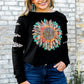 Graphic Leopard Patch Sweatshirt