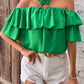 Halter Neck Ruffled Layered Blouse