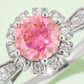 1 Carat Moissanite Contrast 925 Sterling Silver Ring