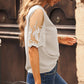 Half Sleeve Round Neck Blouse