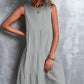 Sleeveless Round Neck Tiered Dress