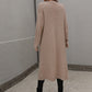 Horizontal Ribbing Dropped Shoulder Cardigan