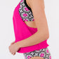Cutout Crisscross Back Tankini Set