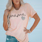 MAMA Heart Graphic Tee Shirt