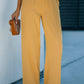 High Waist Wide Leg Pants with Pockets