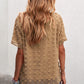 Swiss Dot Round Neck Blouse