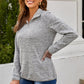 Heathered Quarter-Zip Sweatshirt
