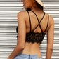 Lace Crochet Crisscross Bralette