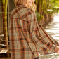 Plaid Button Front Shirt with Breast Pocket