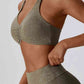 Halter Neck Sleeveless Sports Bra