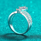 925 Sterling Silver Moissanite Crown Ring